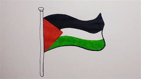 رسم علم فلسطين